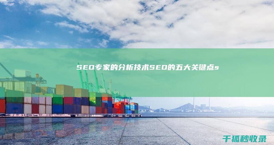 SEO专家的分析：技术SEO的五大关键点 (seo专家是什么意思)